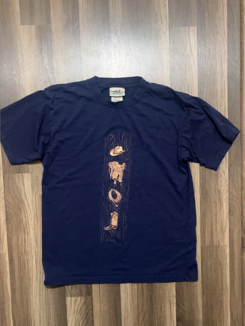 Vintage 1990s NORTHERN REFLECTIONS Men’s Medium Blue Shirt